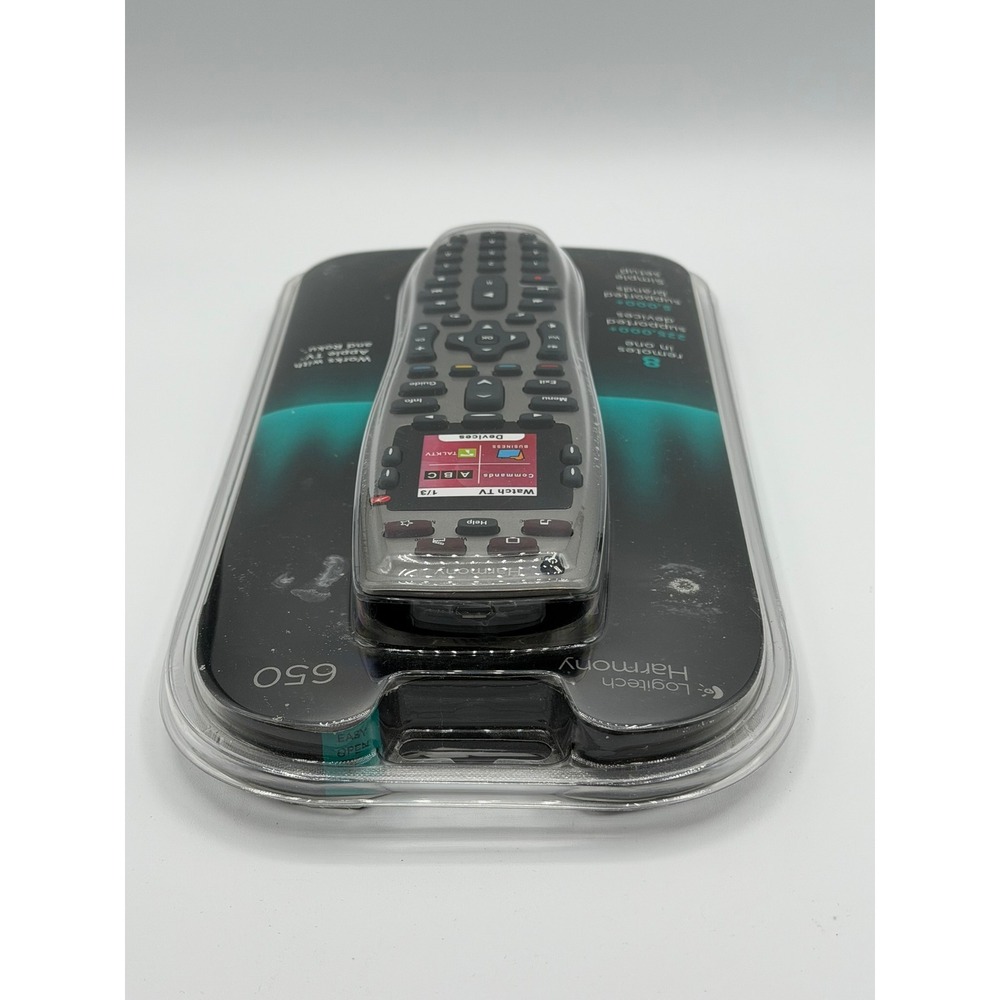 Logitech Harmony 650 Universal Remote Control Color Screen 8-Device Silver NEW - Picture 4 of 6